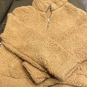 Garage - sherpa pullover with 1/4 zip
